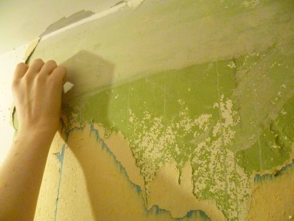 как снять масляную краску со стен