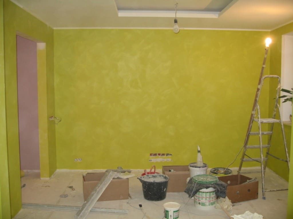 покраска стен в квартире