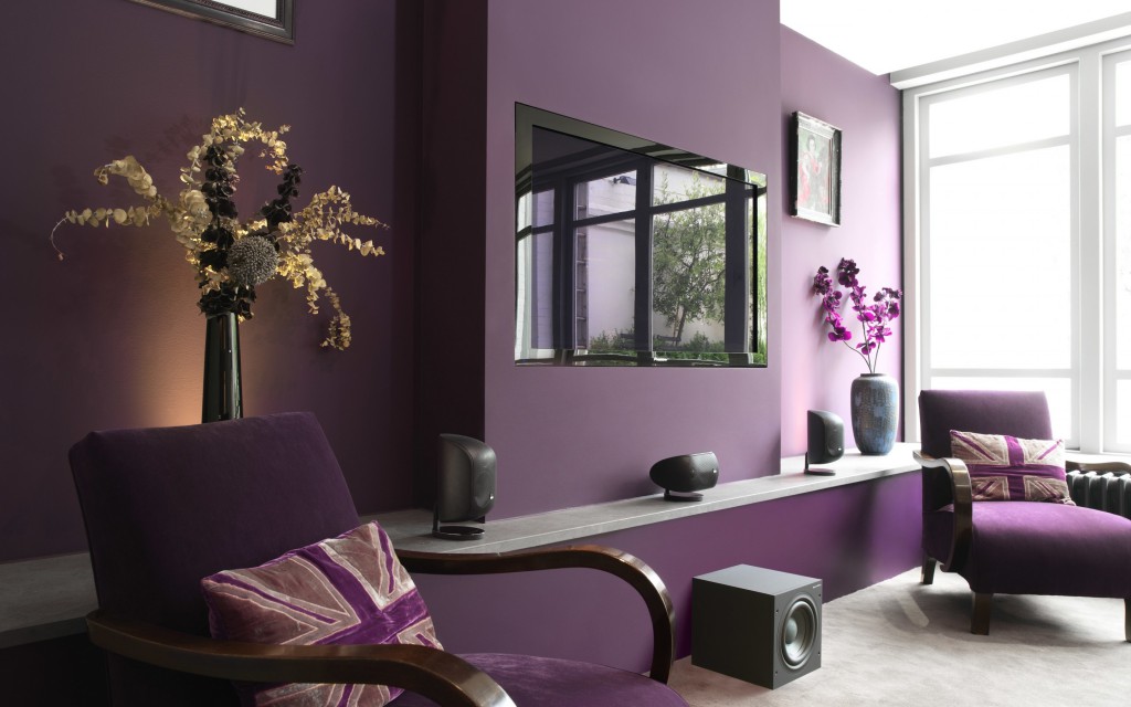 Светло фиолетовые обои для стен
