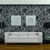 Как оформить стены в квартире в черно-белые тона: обои для интерьера с черными узорами или темное контрастное полотно