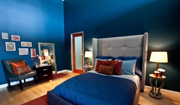 Стоит ли клеить темно-синие или ярко-синие обои на стену в комнате или коридоре: варианты, идеи, правила и фото примеры