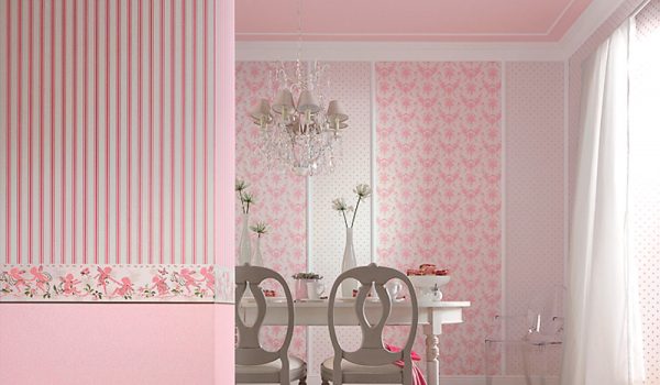Как правильно применять для оформления интерьера розовые, лиловые или контрастно-яркие обои с розовыми цветами: идеи, варианты, примеры на фото