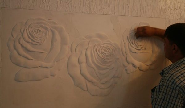 Рисунок или панно на стену в доме жидкой шпатлевкой: техники нанесения, последовательность работ и рекомендации специалистов