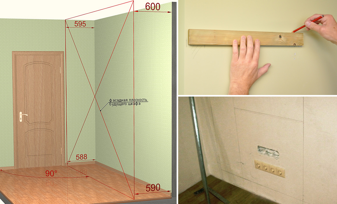 Как повесить шкаф на гипсокартонную стену