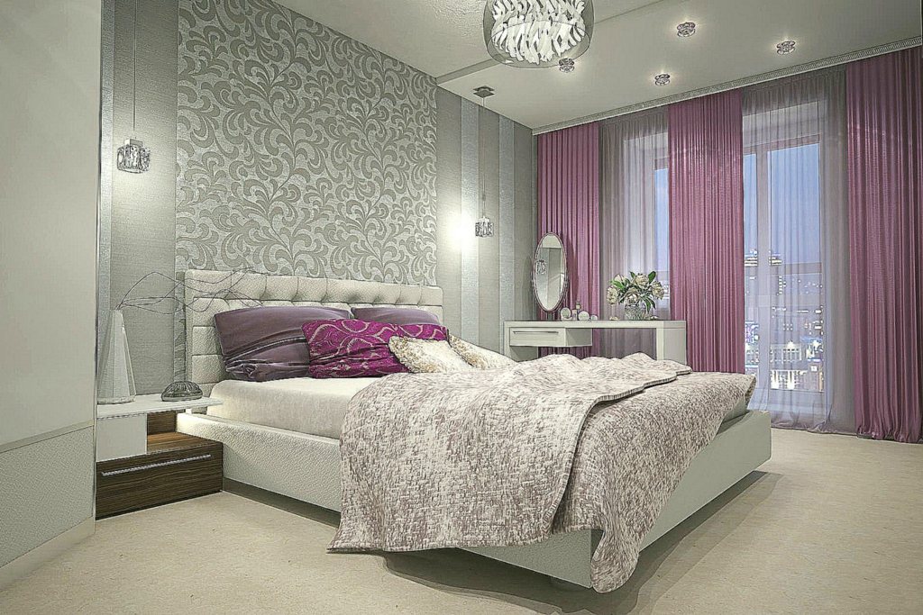 Современный дизайн спальни — как выбрать стильные обои
