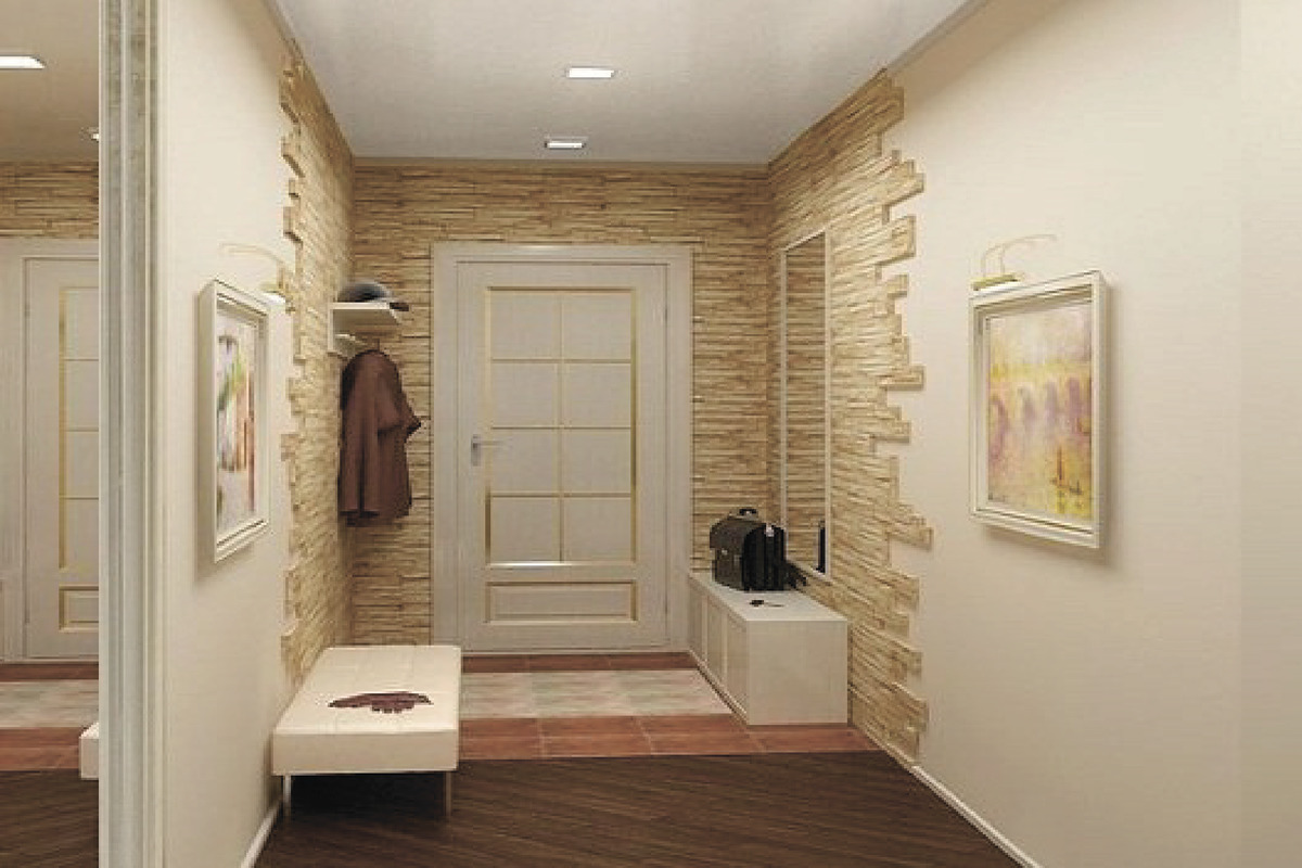 Отделка стен в коридоре — варианты облицовочного материала