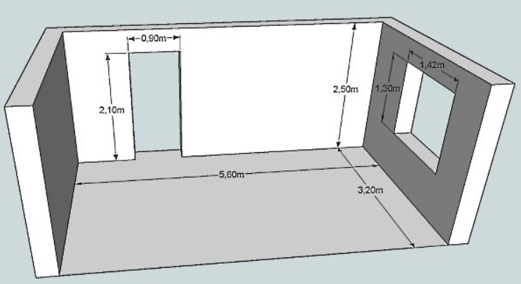 Как узнать сколько квадратных метров в стене